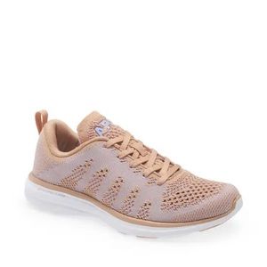 APL Techloom Pro Knit Running Shoe I’m Caramel/Bellflower NWOT